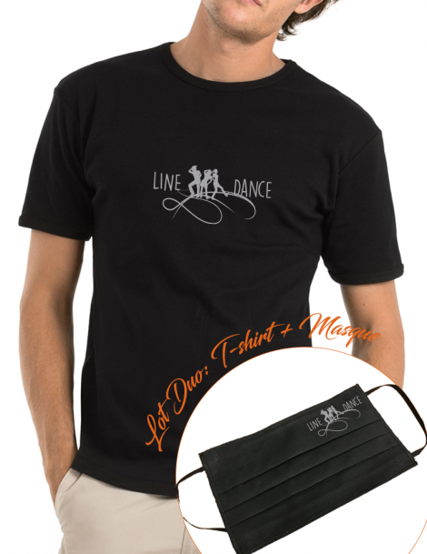 LINE DANCE- packaging mask & man tee shirt